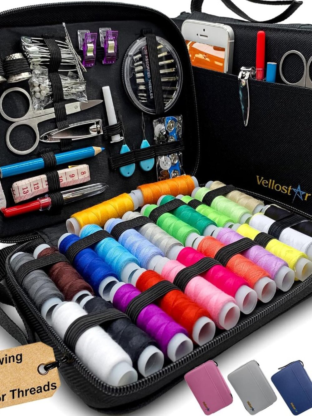Sewing Kit for Adults, 100-Piece Hand Sewing Needle & Thread Kit